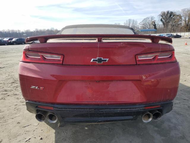 1G1FK3D6XJ0131659 - 2018 CHEVROLET CAMARO ZL1 RED photo 6