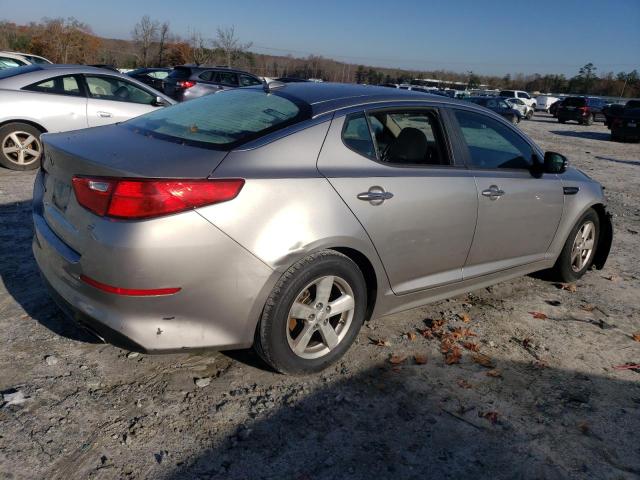 KNAGM4A79E5516290 - 2014 KIA OPTIMA LX SILVER photo 3