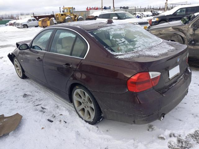 WBAVD53567A008796 - 2007 BMW 335 XI BURGUNDY photo 2