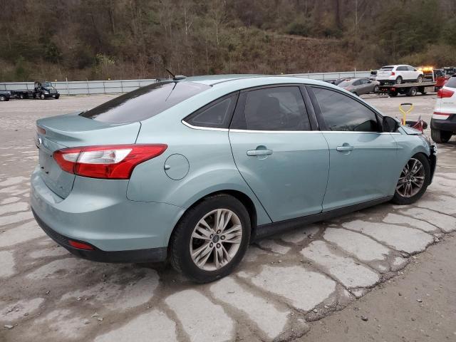 1FAHP3H20CL176657 - 2012 FORD FOCUS SEL TURQUOISE photo 3