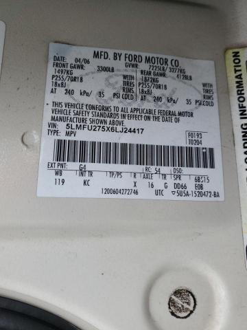 5LMFU275X6LJ24417 - 2006 LINCOLN NAVIGATOR ბეჟი ფოტო 13