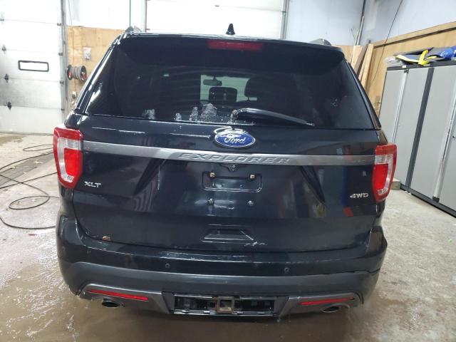 1FM5K8D88HGD15108 - 2017 FORD EXPLORER XLT BLACK photo 6