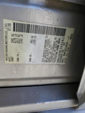 1N4AL21E29C103262 - 2009 NISSAN ALTIMA 2.5 SILVER photo 12