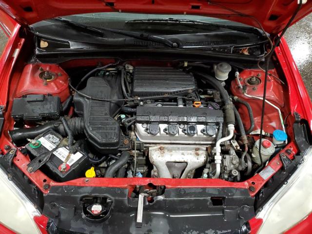 1HGES16335L029040 - 2005 HONDA CIVIC DX VP Կարմիր լուսանկար 11