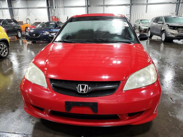 1HGES16335L029040 - 2005 HONDA CIVIC DX VP Կարմիր լուսանկար 5