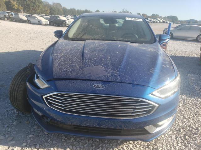 3FA6P0RU7JR120378 - 2018 FORD FUSION TITANIUM/PLATINUM HEV BLUE photo 5