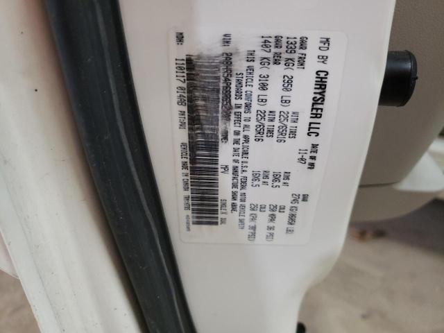 2A8HR54P68R652208 - 2008 CHRYSLER TOWN & COU TOURING თეთრი ფოტო 13