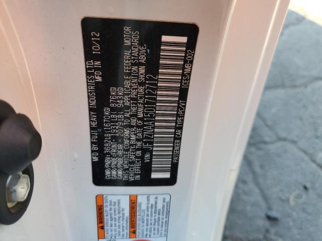 JF1ZNAA15D1712712 - 2013 TOYOTA SCION FR-S 白色 照片 12