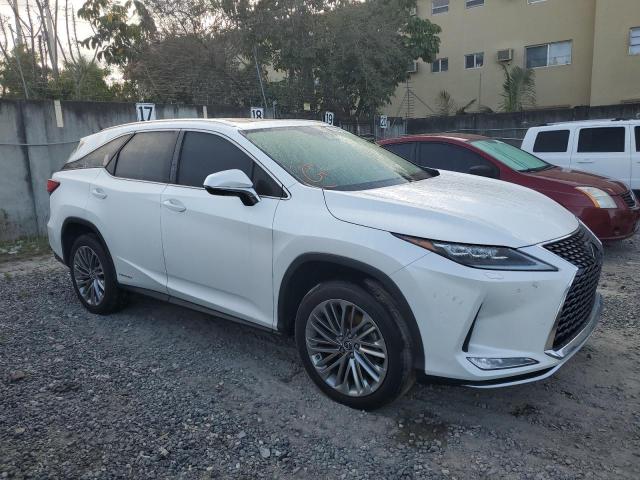 JTJJGKFA6N2029068 - 2022 LEXUS RX 450H L LUXURY WHITE photo 4