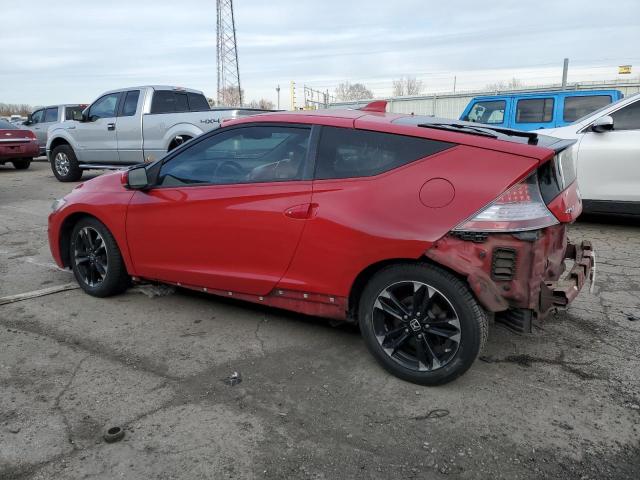 JHMZF1D64ES000460 - 2014 HONDA CR-Z EX RED photo 2