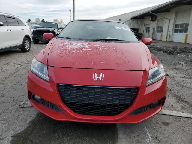 JHMZF1D64ES000460 - 2014 HONDA CR-Z EX RED photo 5