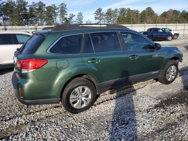 4S4BRCAC1A3330976 - 2010 SUBARU OUTBACK 2.5I GREEN photo 3