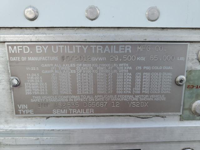 1UYVS2535DG568712 - 2013 UTILITY TRAILER თეთრი ფოტო 10