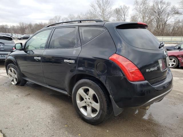 JN8AZ08WX5W437516 - 2005 NISSAN MURANO SL BLACK photo 2