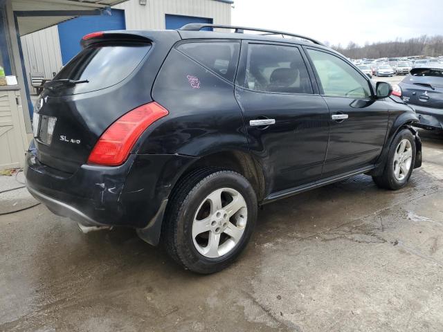 JN8AZ08WX5W437516 - 2005 NISSAN MURANO SL BLACK photo 3