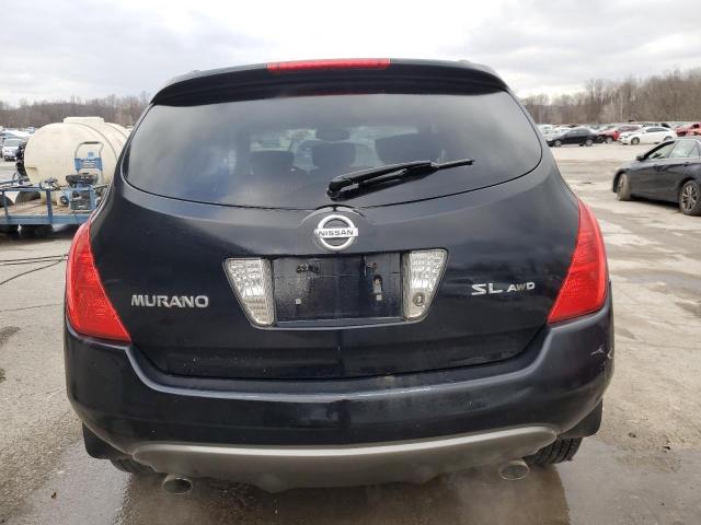 JN8AZ08WX5W437516 - 2005 NISSAN MURANO SL BLACK photo 6