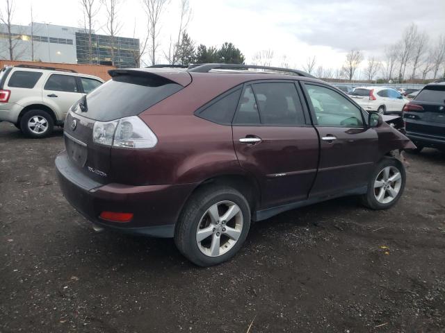 JTJHW31U182856313 - 2008 LEXUS RX 400H MAROON photo 3