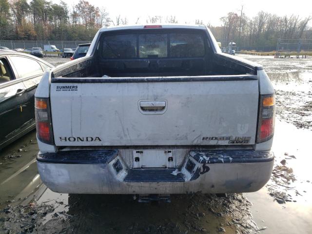 2HJYK16506H571316 - 2006 HONDA RIDGELINE RTL WHITE photo 6