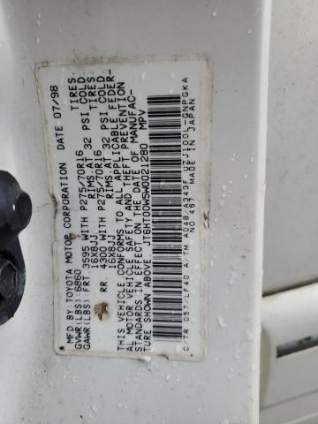 JT6HT00W5W0021280 - 1998 LEXUS LX 470 WHITE photo 13