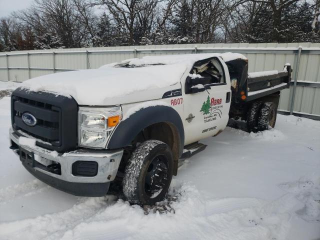 1FDTF4GT9EEB30593 - 2014 FORD F450 SUPER DUTY WHITE photo 1