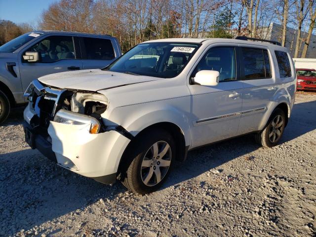 5FNYF4H95DB056891 - 2013 HONDA PILOT TOURING WHITE photo 1