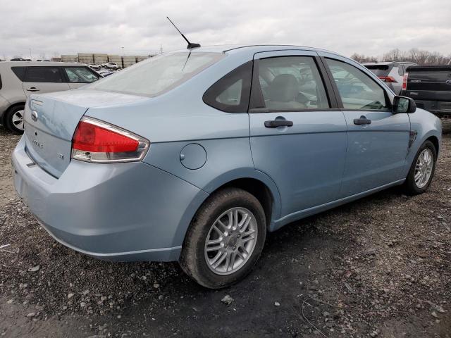 1FAHP35N88W181769 - 2008 FORD FOCUS SE BLUE photo 3