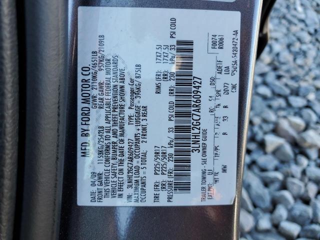 3LNHL2GC7AR609427 - 2010 LINCOLN MKZ CHARCOAL photo 12