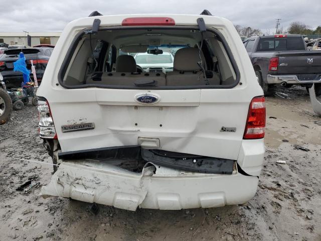 1FMCU0DG0CKA47445 - 2012 FORD ESCAPE XLT WHITE photo 6