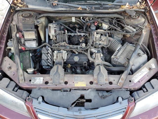 2G1WH55K919164387 - 2001 CHEVROLET IMPALA LS MAROON photo 11