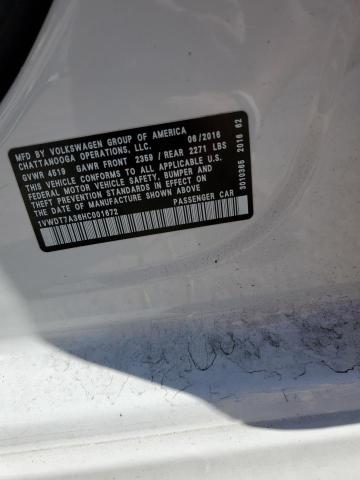 1VWDT7A36HC001672 - 2017 VOLKSWAGEN PASSAT R-LINE Ağ foto 12