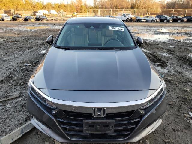 1HGCV1F57JA185166 - 2018 HONDA ACCORD EXL GRAY photo 5