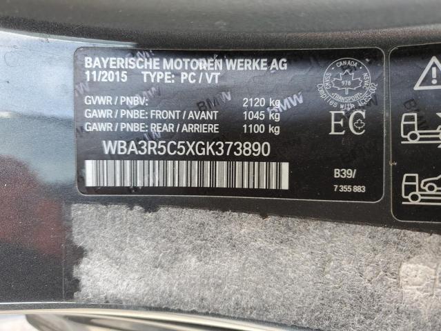 WBA3R5C5XGK373890 - 2016 BMW 435 XI GRAY photo 13