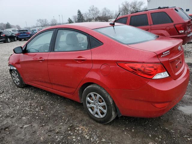 KMHCT4AE6CU243777 - 2012 HYUNDAI ACCENT GLS RED photo 2