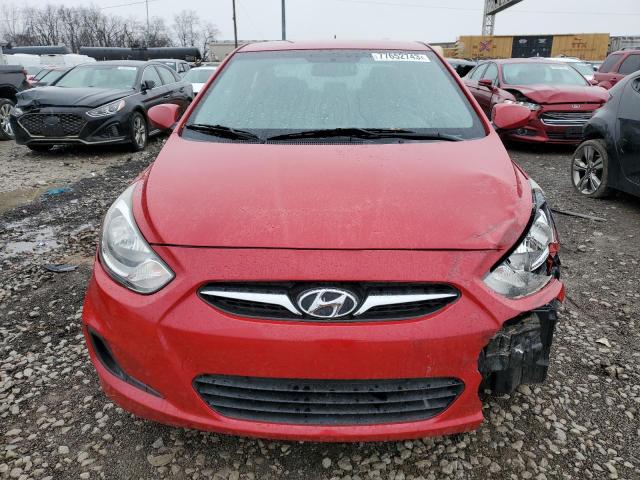 KMHCT4AE6CU243777 - 2012 HYUNDAI ACCENT GLS RED photo 5