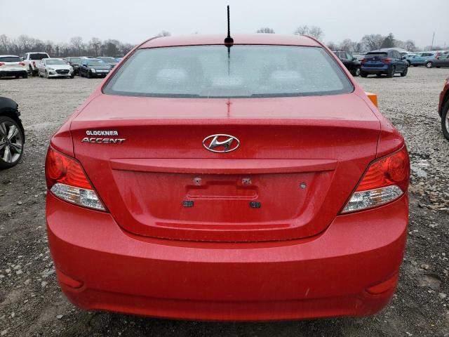 KMHCT4AE6CU243777 - 2012 HYUNDAI ACCENT GLS RED photo 6