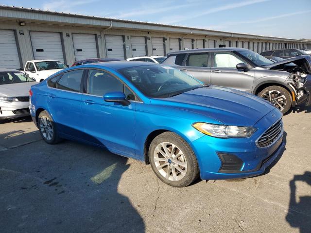 3FA6P0HD8KR112812 - 2019 FORD FUSION SE BLUE photo 4