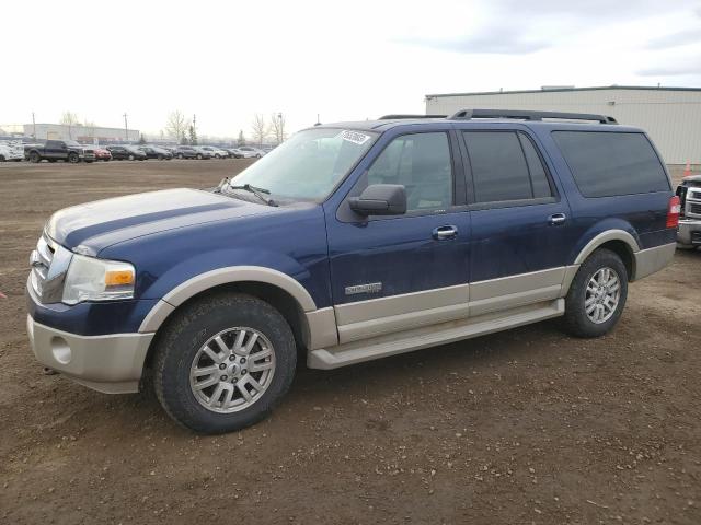 1FMFK185X7LA28256 - 2007 FORD EXPEDITION EL EDDIE BAUER BLUE photo 1