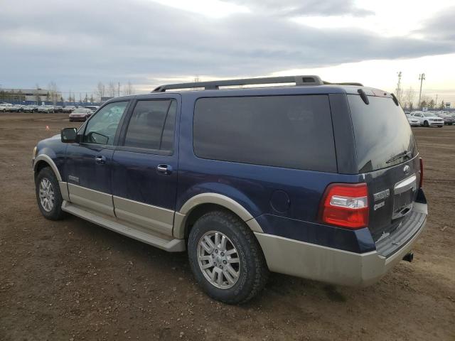 1FMFK185X7LA28256 - 2007 FORD EXPEDITION EL EDDIE BAUER BLUE photo 2