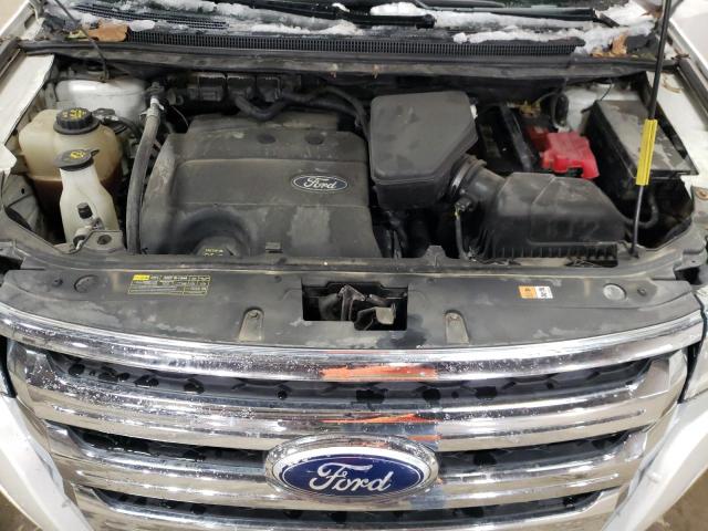 2FMDK3JC4DBA33489 - 2013 FORD EDGE SEL WHITE photo 12