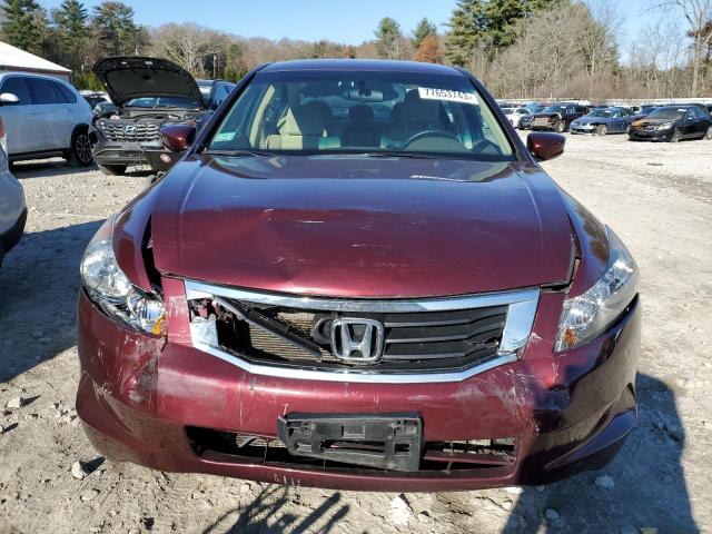 1HGCP2F35AA171121 - 2010 HONDA ACCORD LX BURGUNDY photo 5