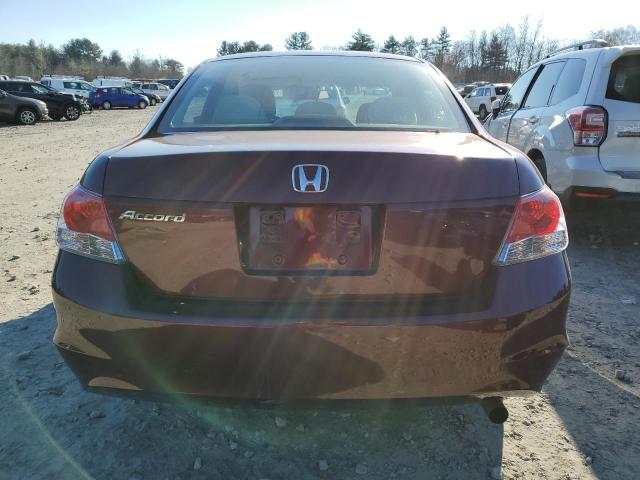 1HGCP2F35AA171121 - 2010 HONDA ACCORD LX BURGUNDY photo 6