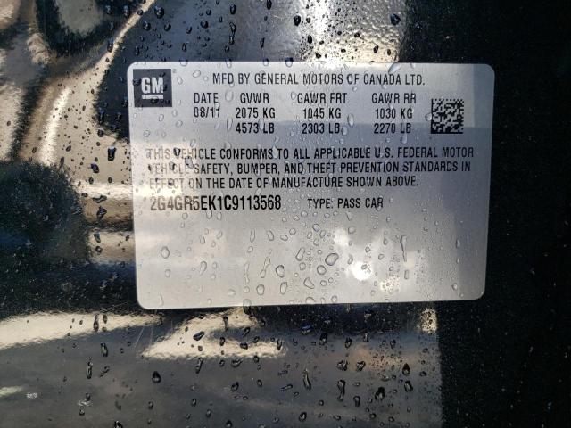 2G4GR5EK1C9113568 - 2012 BUICK REGAL 黑色 照片 12