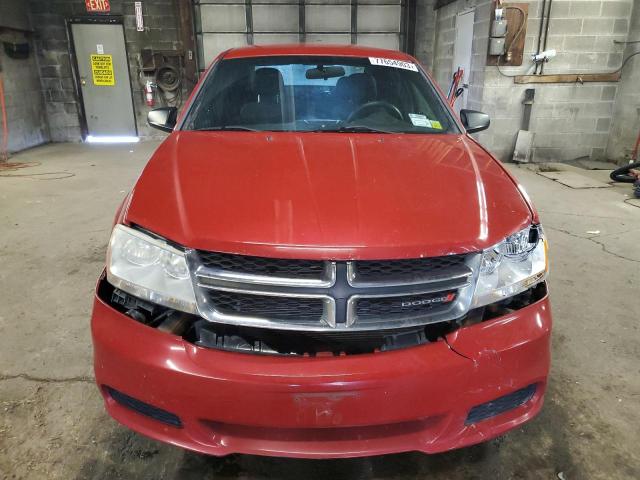 1C3CDZAB1EN200132 - 2014 DODGE AVENGER SE RED photo 5