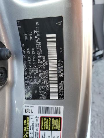 5TDKK3DCXFS562826 - 2015 TOYOTA SIENNA LE SILVER photo 14