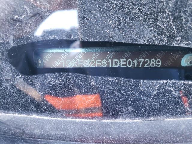 19XFB2F51DE017289 - 2013 HONDA CIVIC LX GRAY photo 12