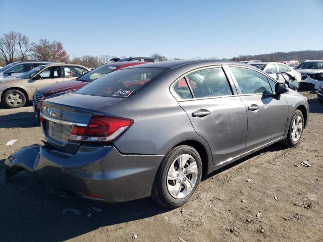 19XFB2F51DE017289 - 2013 HONDA CIVIC LX GRAY photo 3