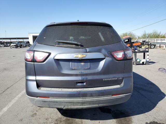 1GNKRFED5DJ266408 - 2013 CHEVROLET TRAVERSE LS BLUE photo 6