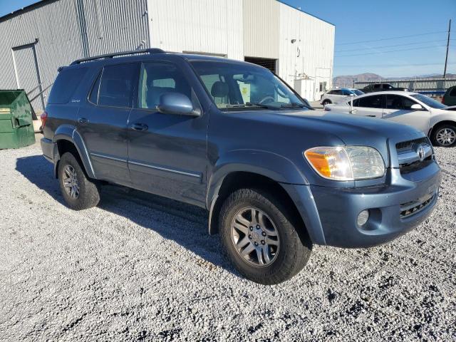 5TDBT48A35S253323 - 2005 TOYOTA SEQUOIA LIMITED BLUE photo 4