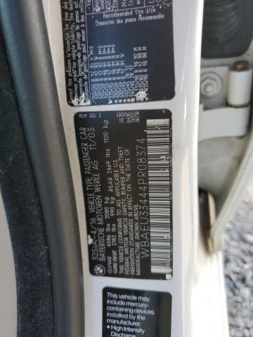 WBAEU33444PR08374 - 2004 BMW 325 XI WHITE photo 12