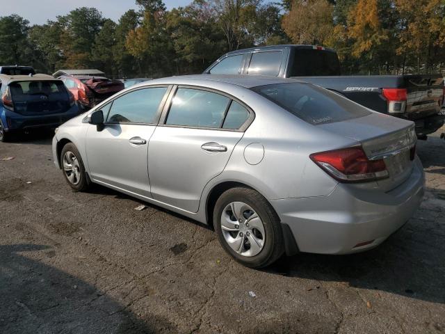 19XFB2F55EE036381 - 2014 HONDA CIVIC LX SILVER photo 2